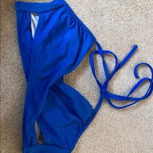 royal blue vs pink bikini top